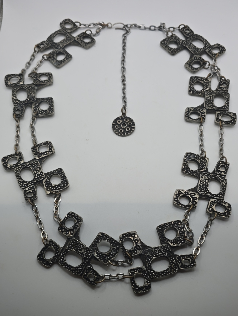 Robert Larin Vintage Brutalist Signed Chain Belt RARE